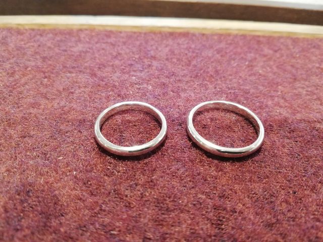 作成直後の指輪