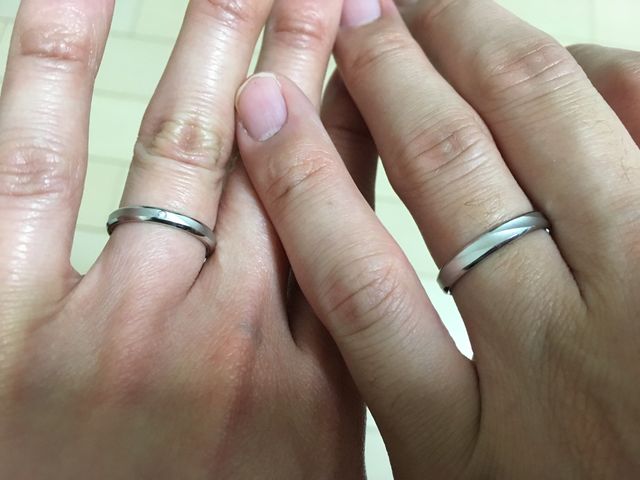 結婚指輪です。