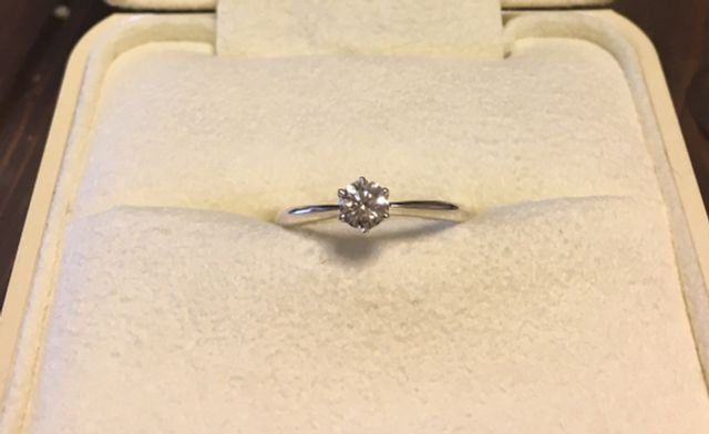 デザイン変更できるようにリング部分は仮どめになっています。