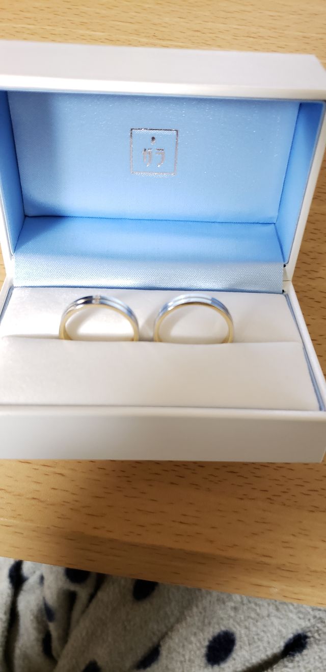 ガラM2070MWR　Pt950/K18YGマリッジリング