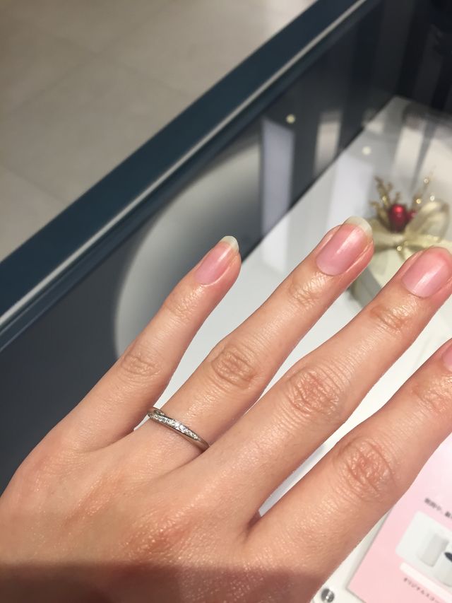 試着した指輪です