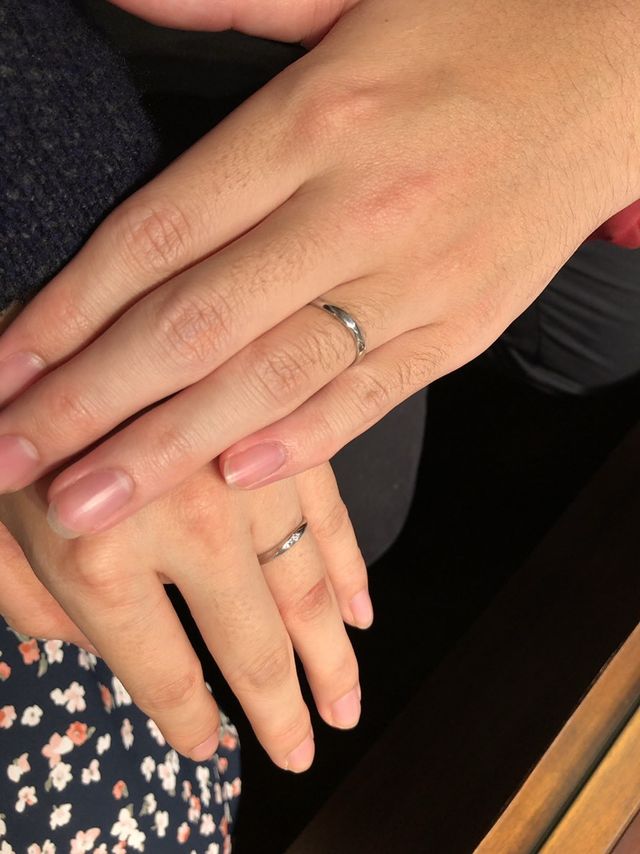 自分たちにぴったりの指輪がみつかりました。