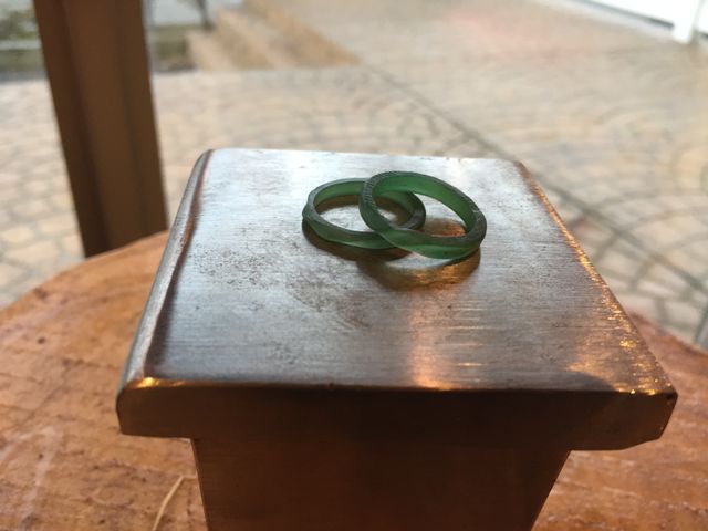 ワックスを削って作成しました