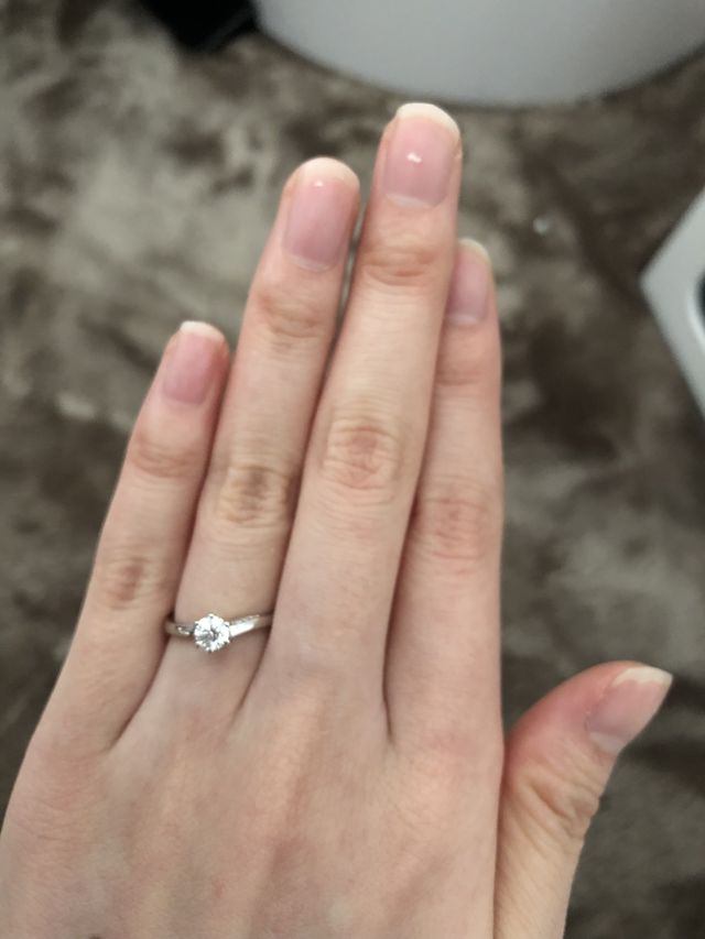 3号なのでダイヤが0.25ctでも大きく見えます。