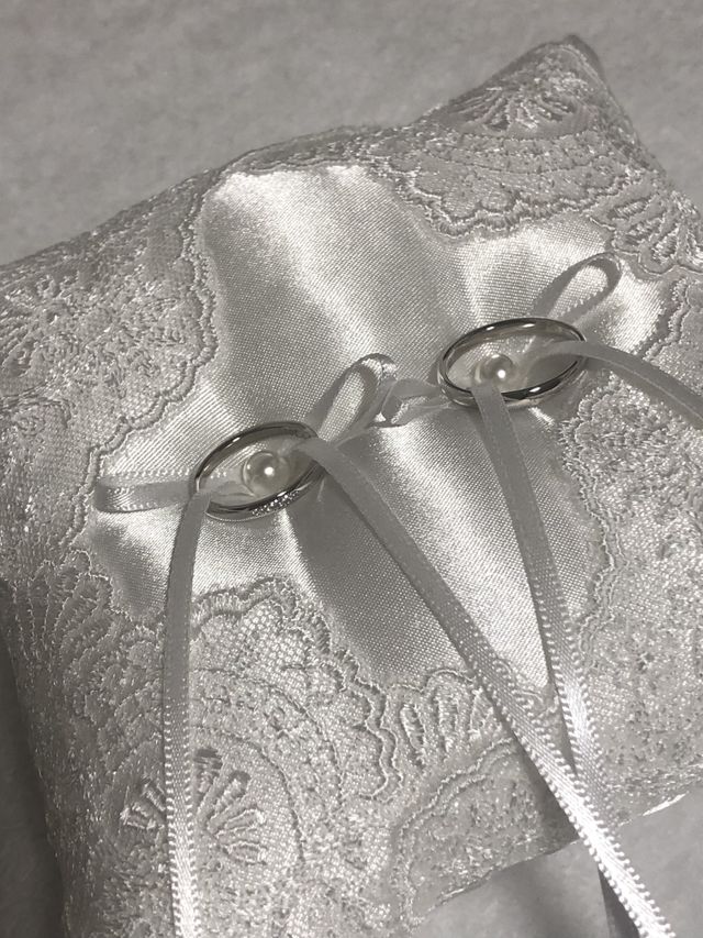 頂いたリングピローと一緒に‥♡