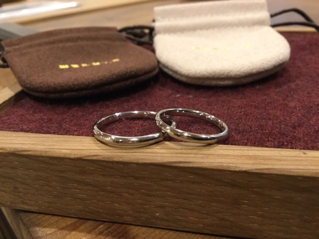 自慢の結婚指輪！
