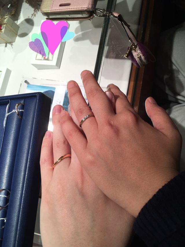 ダイヤ3つの存在感あり