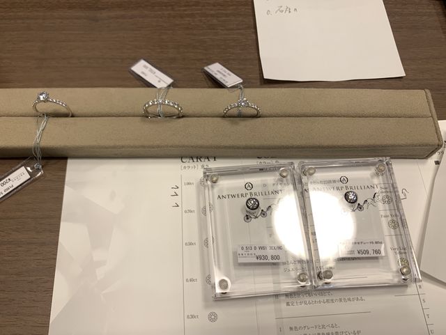 検討していたリングとルース