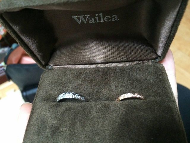 籍を入れて１年後にようやく指輪を買ったので記念日の１枚です。