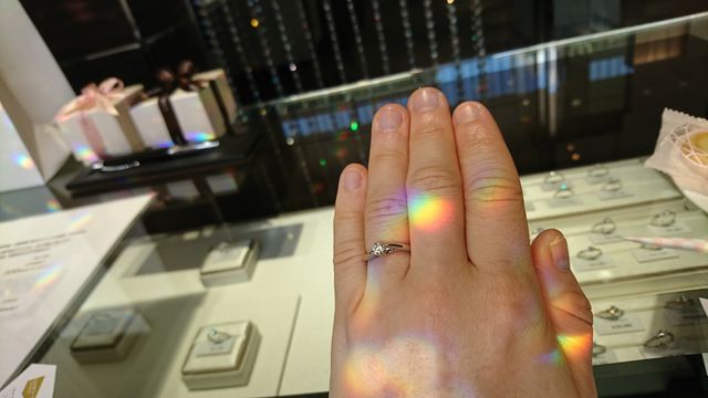 婚約指輪購入です！