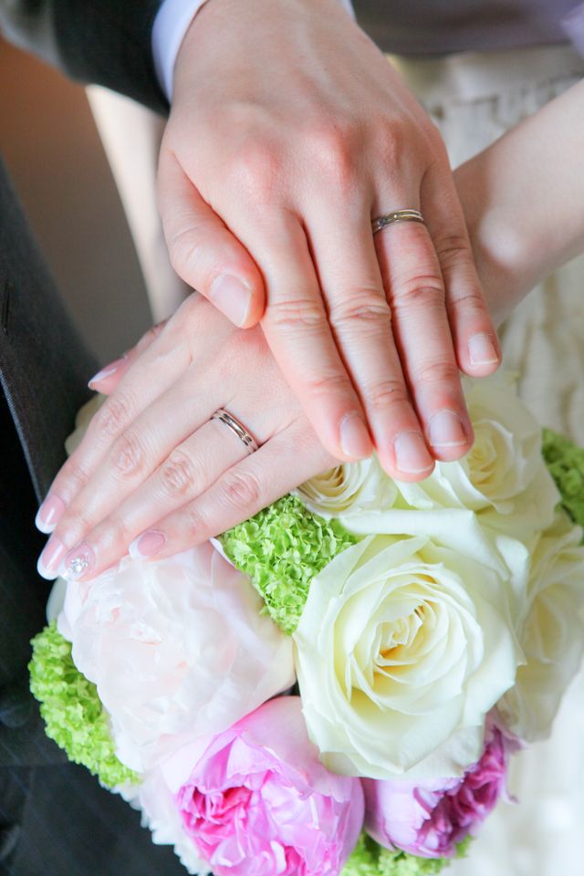 夫婦でまったく同じデザインのものを選びました。