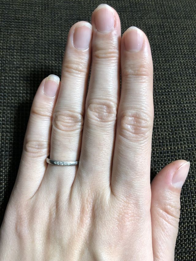 可愛いリングピローと、ペアグラスも頂けました。