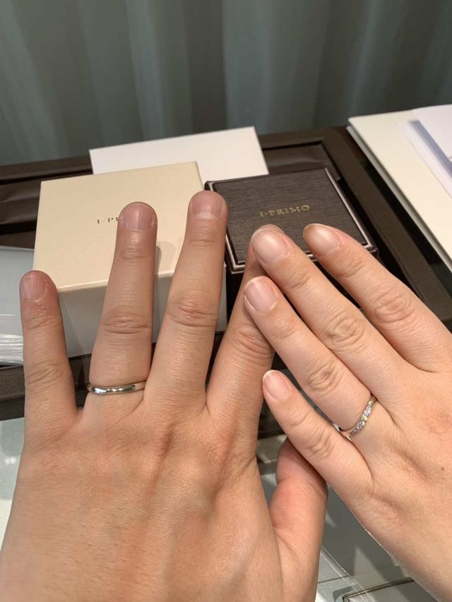 結婚1年後に指輪を買いました。