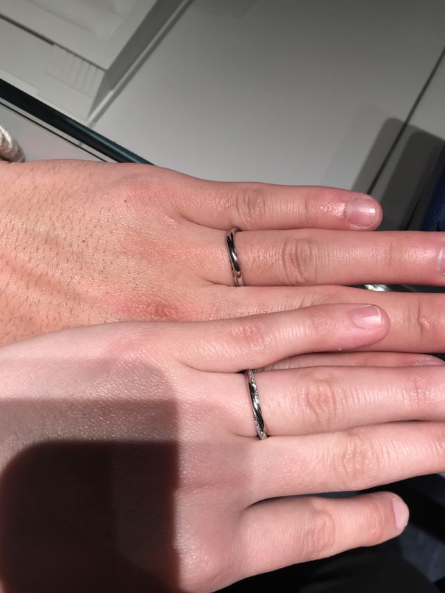 お揃いではなく、それぞれ好きなデザインで購入しました！