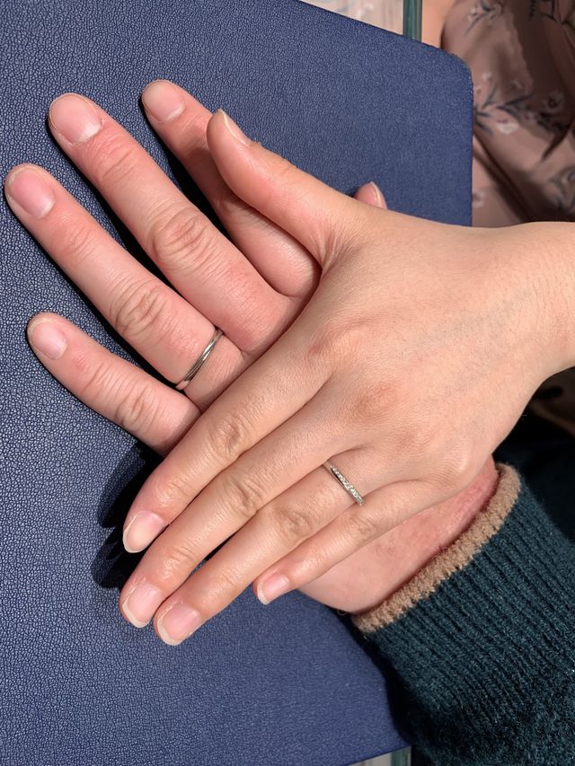 ブーケという結婚指輪です。