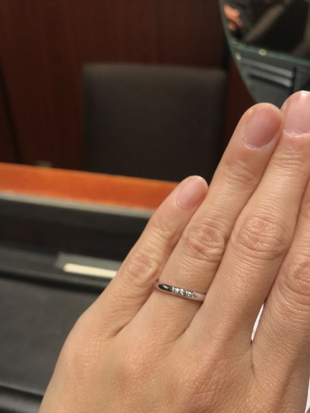 試着時の写真です