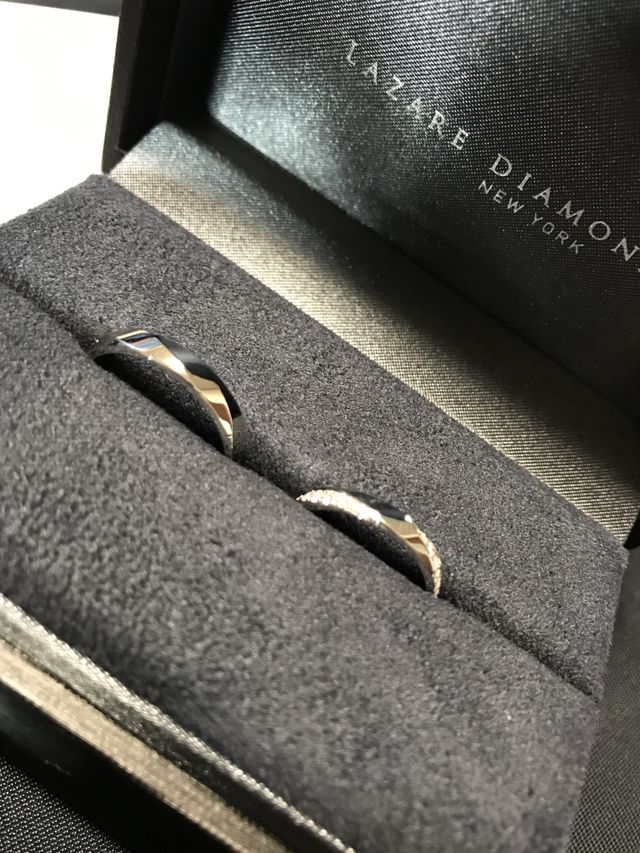 ダイヤモンドとプラチナの輝きと美しさが際立つ商品でした。