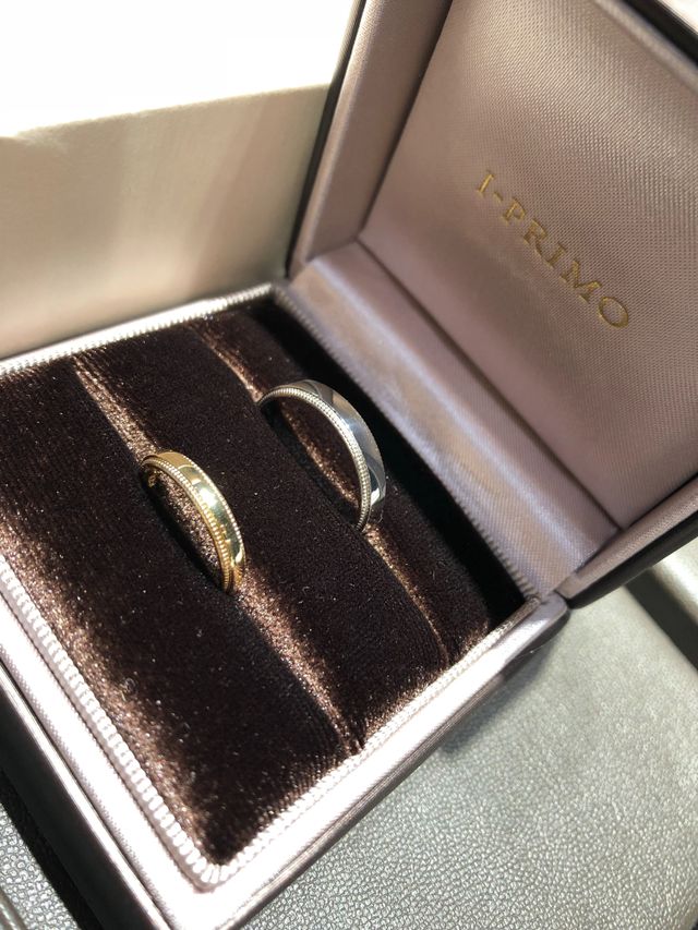 指輪をもらって開いた瞬間。