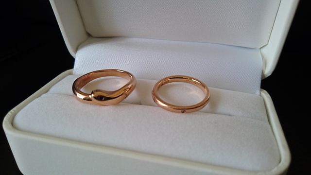 手作りのため、二人とも自分の好きな形にしました。