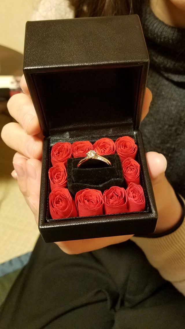 ローズボックスにいれた後の写真
