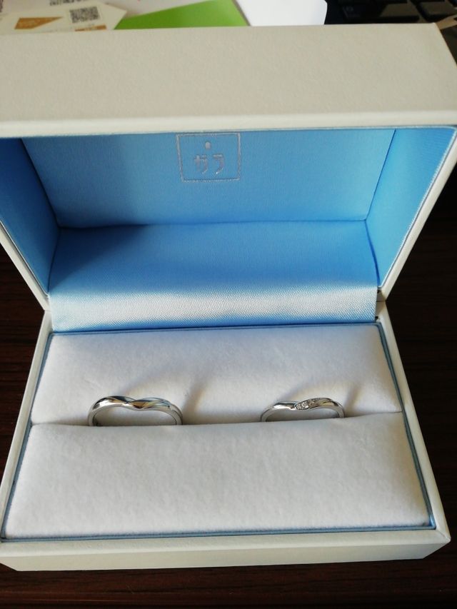 結婚指輪を購入しました。たくさんの種類から選べました！