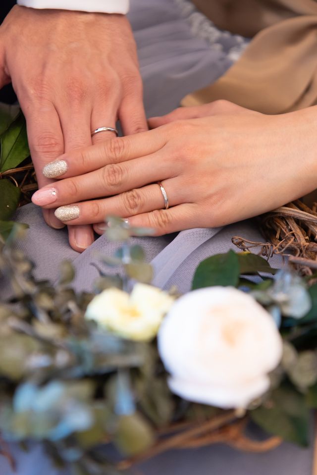 前撮りのときに撮っていただいた写真です。
