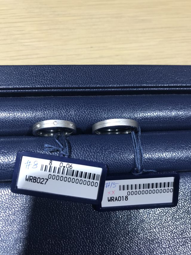 購入した時に
向かって右が男性用、左が女性用です。