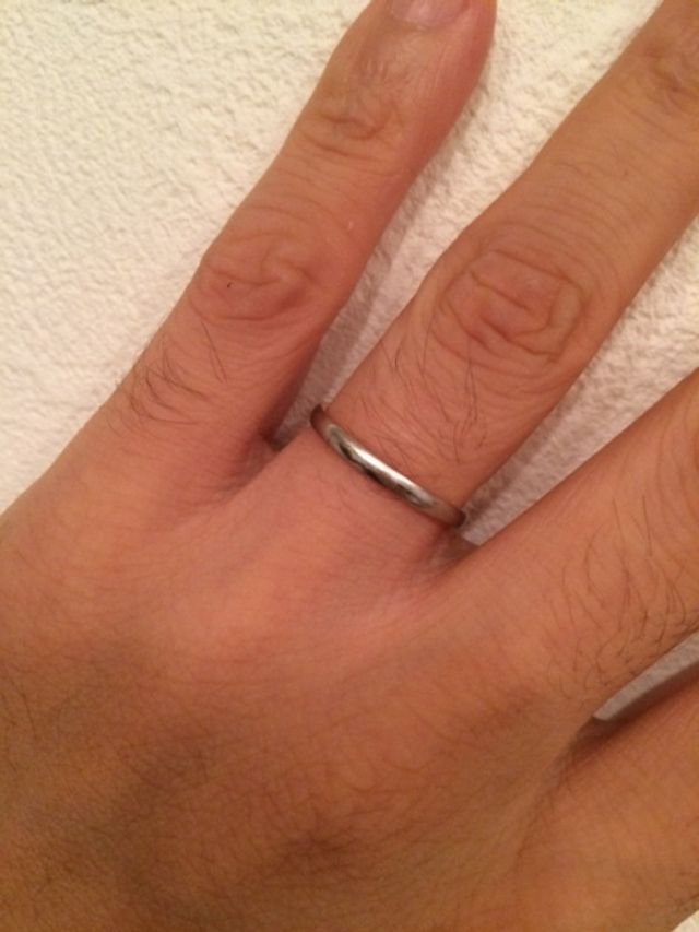 結婚指輪（男用）の写真です
