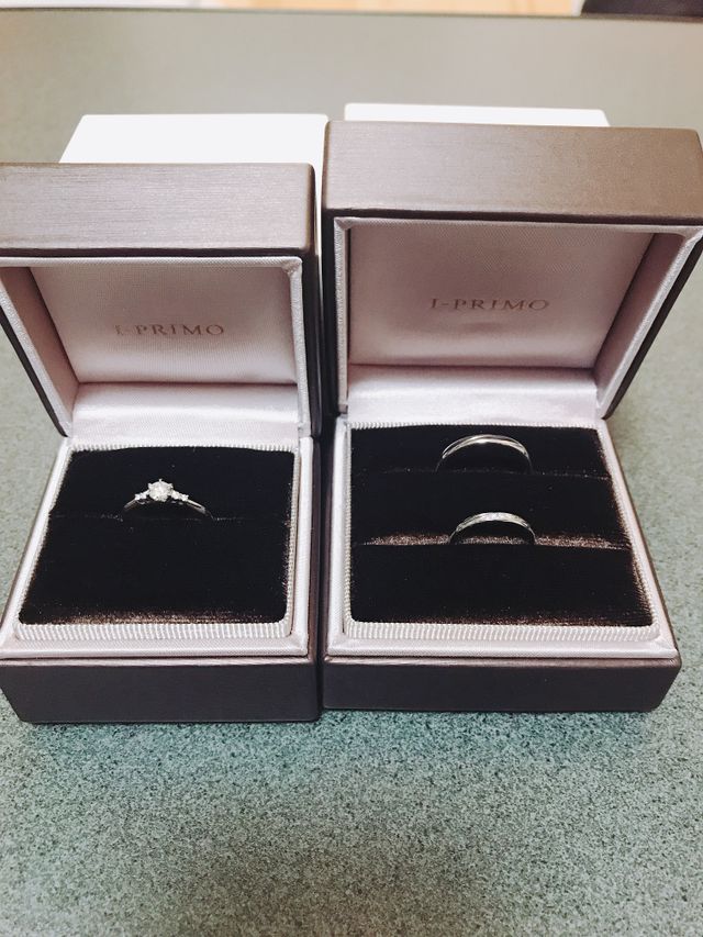 婚約指輪と結婚指輪を購入しました。