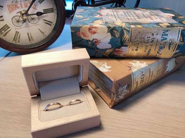 ピンクゴールド
六角形リング