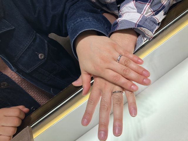 ブルガリ銀座タワーで、結婚指輪を購入しました。