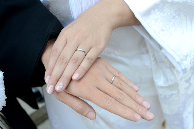 結婚式での着用写真