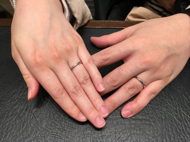 ポンテヴェキオのシンプルな結婚指輪を購入しました！