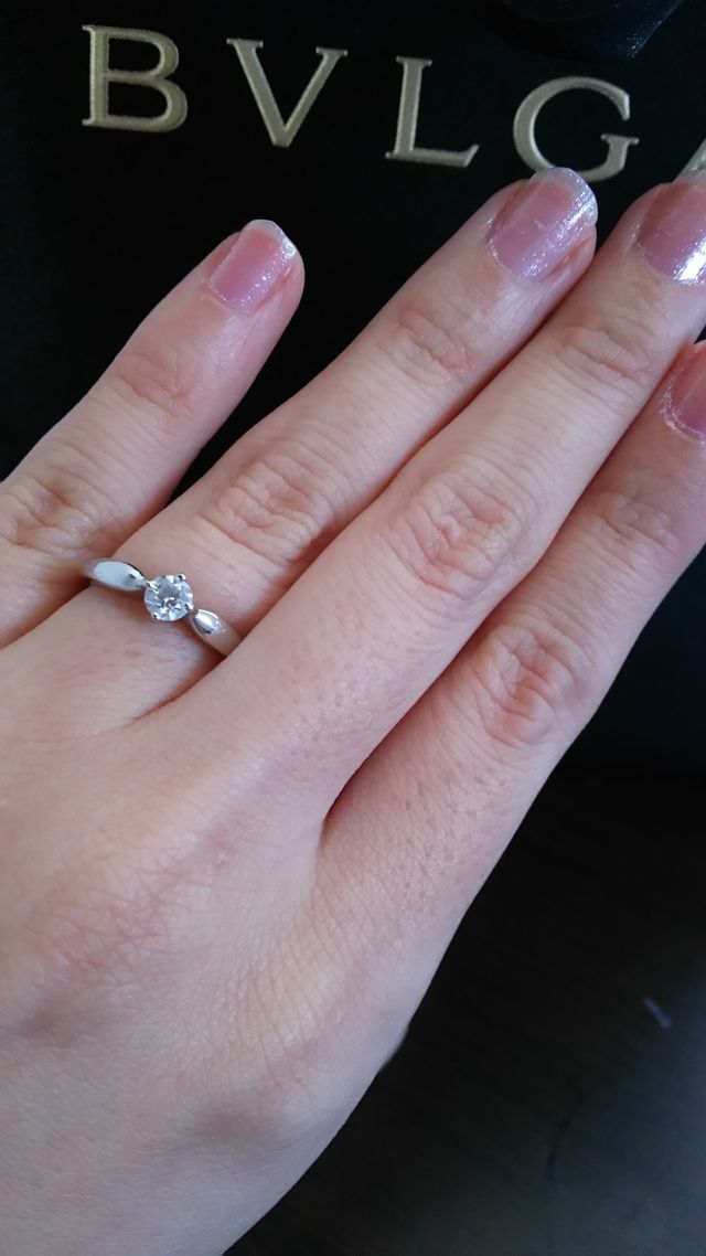 ブルガリのエンゲージリングです