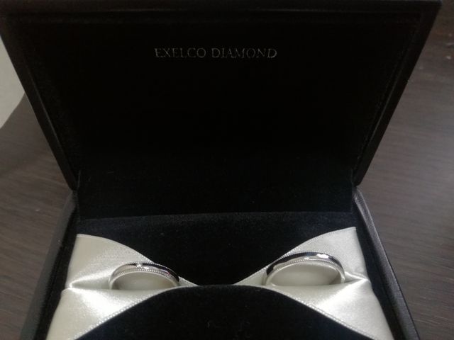 ミル打ちのマリッジリング