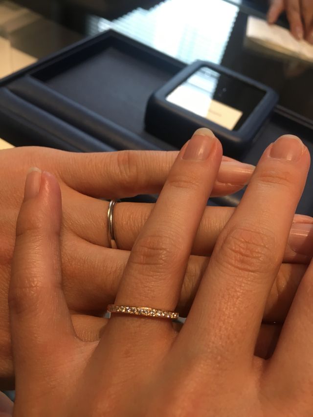 上品な輝きがとても綺麗でした