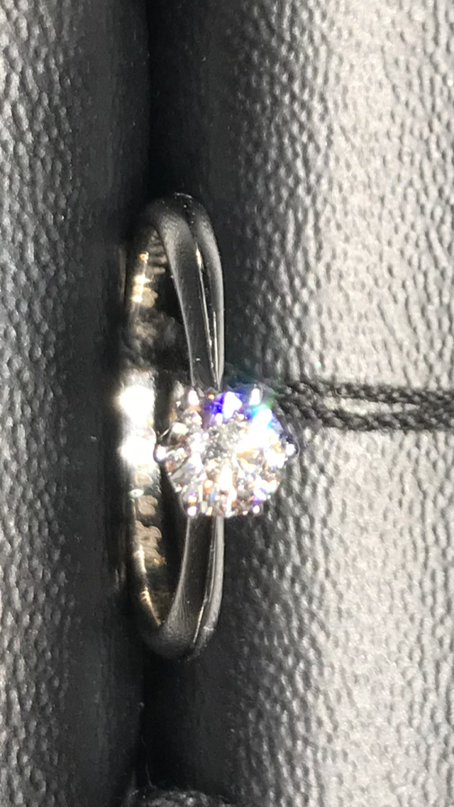 台座に選んだ石を乗せた時の写真です