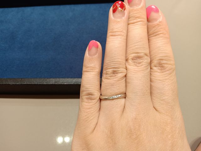 結婚指輪2019年モデル「Our Story」の写真です