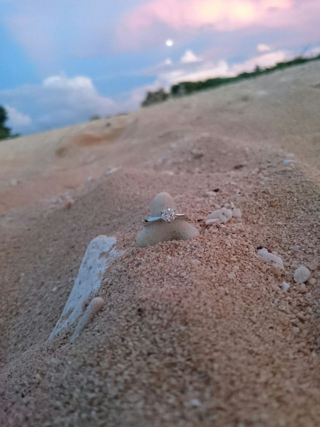 とにかく爪の先の丸みがすごくダイヤをかわいく見せてくれます。