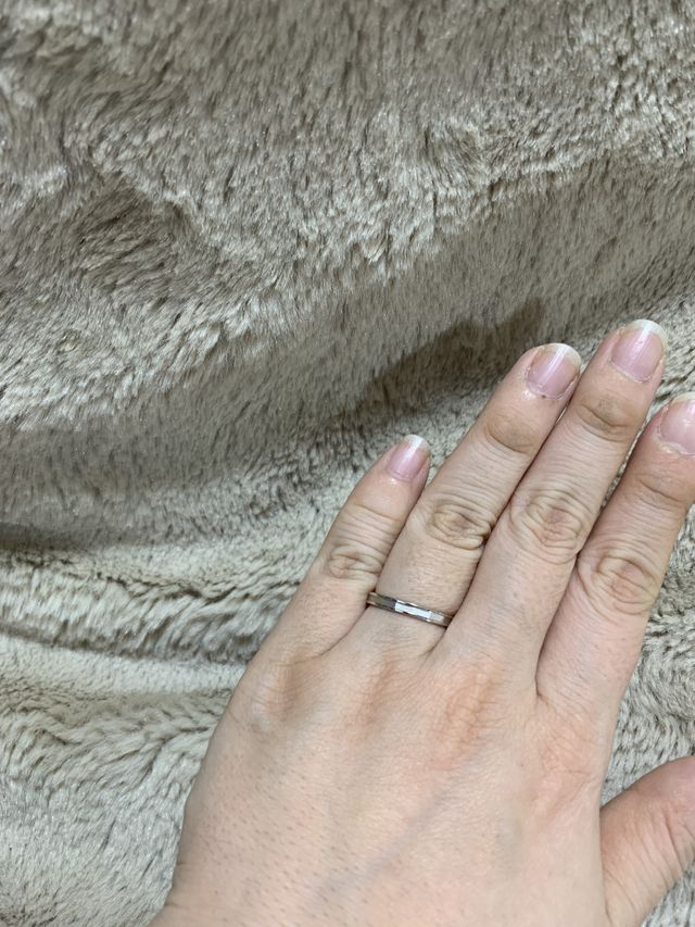 実際に着けた感じです。