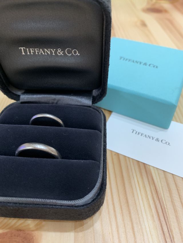 ストレートのプラチナリング