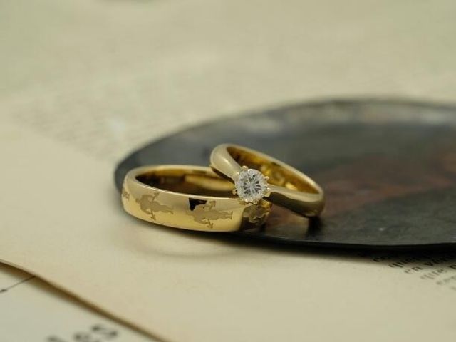 2人だけのオリジナルリングが出来て嬉しく思います。