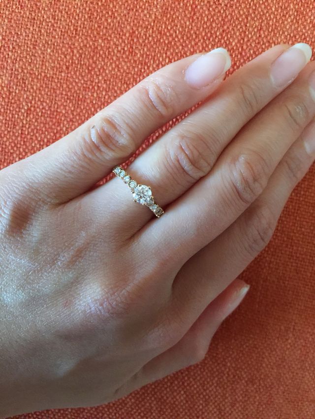 指にはめた時の感じ