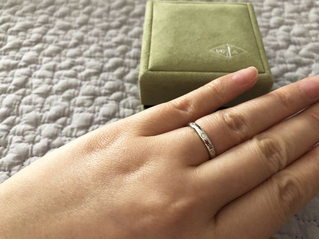 リング着用時です。