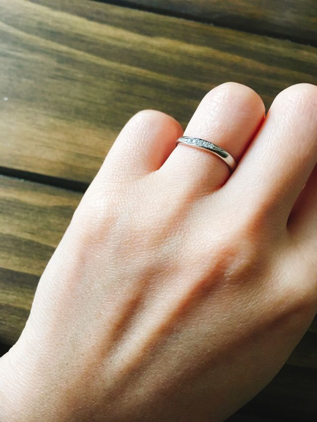 ダイヤの輝きが素晴らしいです。