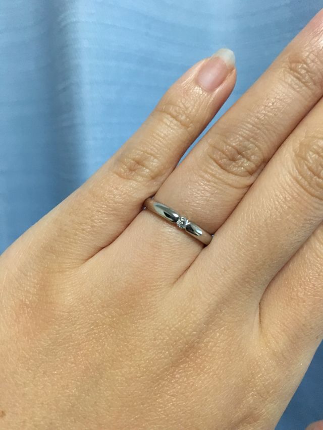 写真だとわかりにくいけど、この輝きはいつまでも眺めたくなる！