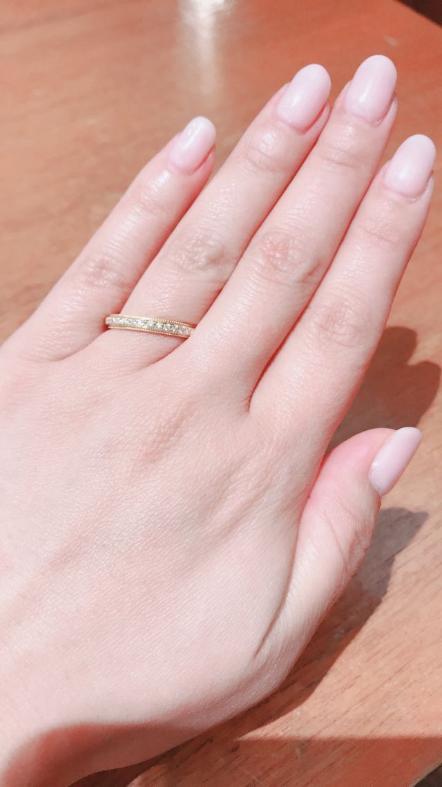 デザインも着け心地も最高でこの指輪を選びました！