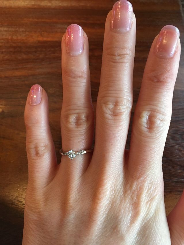 完成品をつけたときの写真です。