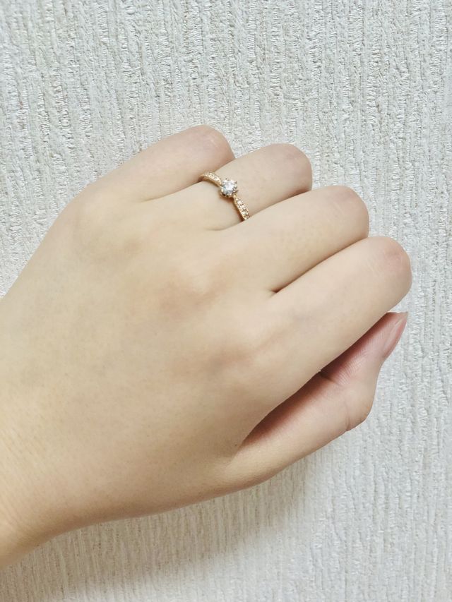 ダイヤモンドの美しさに即決でした