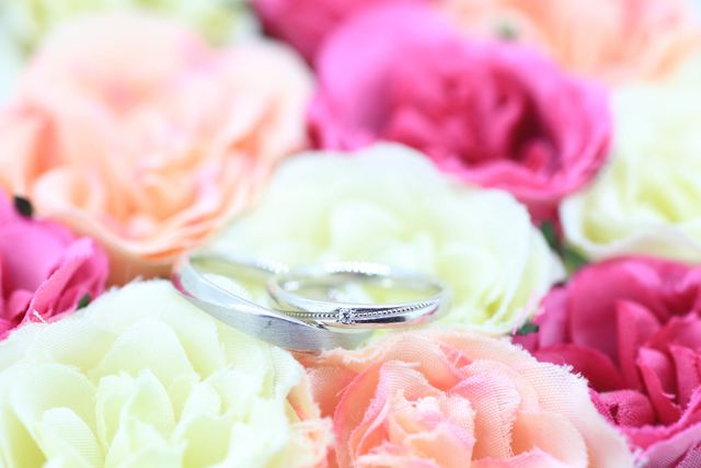 お互いの指輪を作りあいっこしました。